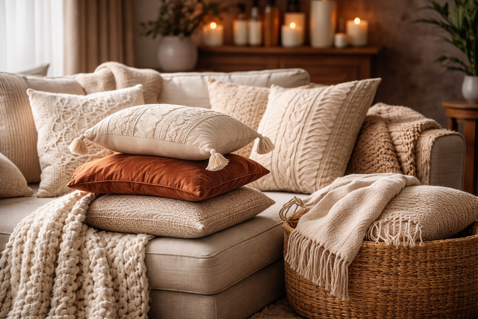 Coussins, Plaids & Textiles